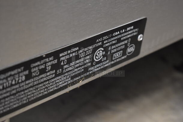 BRAND NEW SCRATCH AND DENT! Vulcan VCRG48-M1 Stainless Steel Commercial Countertop Natural Gas Powered Flat Top Griddle with Manual Controls. 100,000 BTU. 48x28x17. Tested and Working! - Image 8 of 9