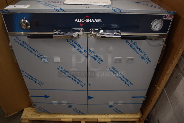 BRAND NEW! 2022 Alto Shaam 750-CTUS Halo Heat Stainless Steel Commercial 2 Door Heated Holding Cabinet. 120 Volts, 1 Phase. Tested and Working! - Image 3 of 9