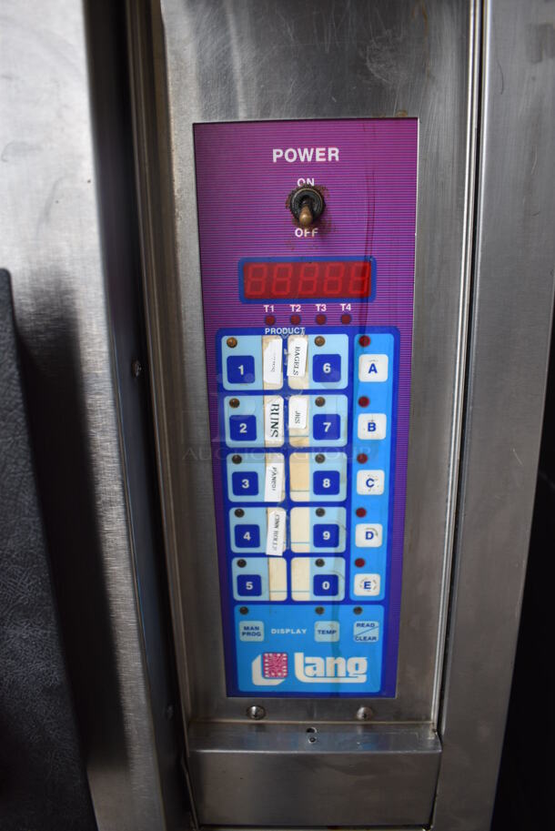 Lang Stainless Steel Commercial Electric Powered Half Size Convection Oven w/ Lower Proofer on Commercial Casters. 250 Volts, 1 Phase. 30x27x65 - Image 7 of 9