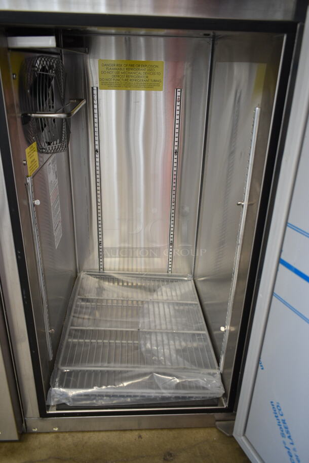 BRAND NEW! Glastender C1FB32 Stainless Steel Commercial Single Door Undercounter Cooler. 120 Volts, 1 Phase. Tested and Working! - Image 3 of 4