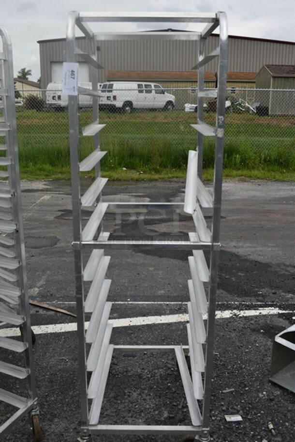 KelMax Model APRE1218-5/KD Metal Commercial Pan Transport Rack on Commercial Casters. See Pictures For Damage. 20.5x26x69.5
