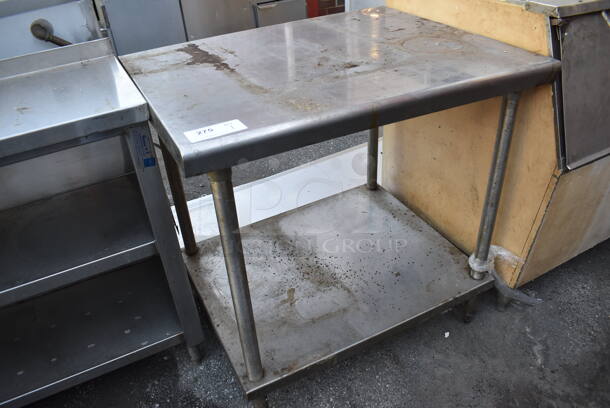 Stainless Steel Table w/ Stainless Steel Under Shelf. 36x30x36 - Image 2 of 4