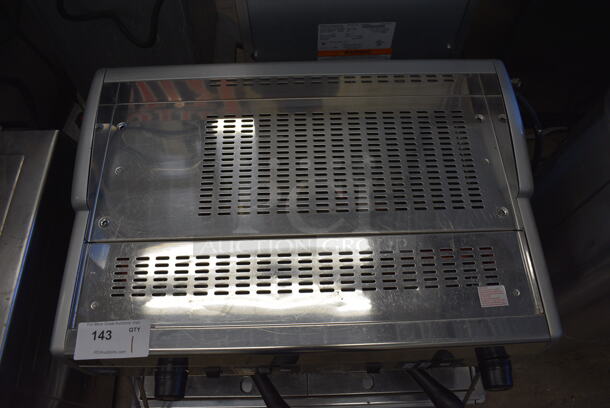 LavAzza Stainless Steel Commercial Countertop 2 Group Espresso Machine w/ 2 Portafilters and 2 Steam Wands. 208 Volts, 1 Phase. 29x20x21 - Image 6 of 7