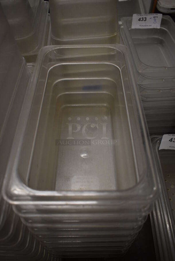 ALL ONE MONEY! Lot of 21 Poly Clear 1/3 Size Drop In Bins. 1/3x6 - Image 3 of 3