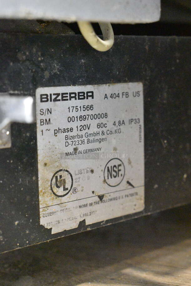Bizerba A 404 FB US Metal Commercial Countertop Meat Slicer Stacker. 120 Volts, 1 Phase. Tested and Powers On But Parts Do Not Move - Needs Control Box Replaced - Image 11 of 11
