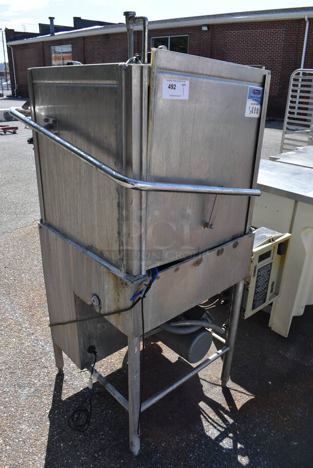 Hobart Model AM14 Stainless Steel Commercial Pass Through Dishwasher. 208-220 Volts, 1 Phase. 42x30x67 - Image 6 of 7