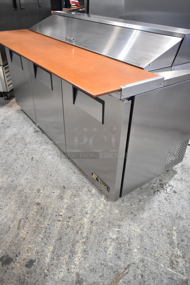 True TSSU-72-18 Stainless Steel Commercial Sandwich Salad Prep Table Bain Marie Mega Top on Commercial Casters. 115 Volts, 1 Phase. Tested and Working! - Image 2 of 8