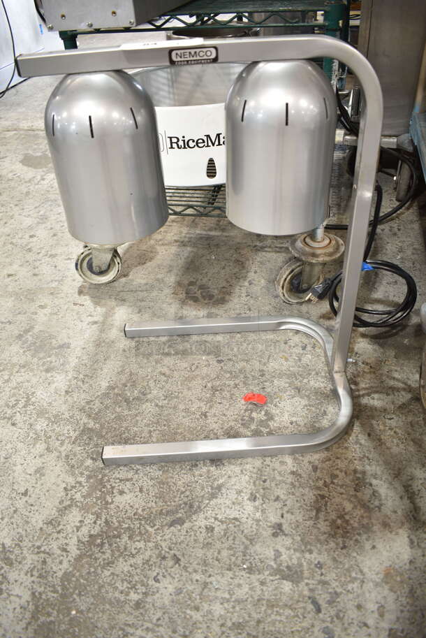 Nemco 6000A-2 Metal Commercial Countertop 2 Head Warming Lamp. 120 Volts, 1 Phase. Tested and Working! - Image 1 of 4