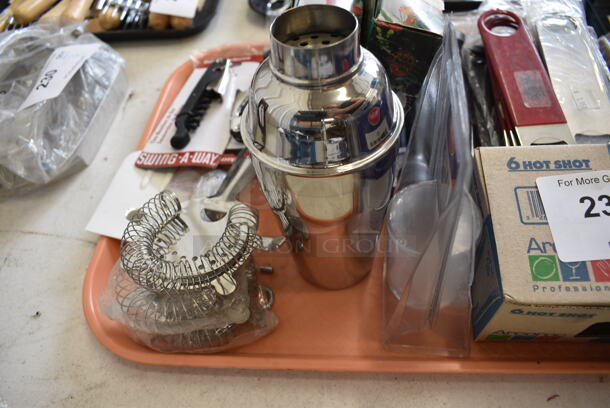 ALL ONE MONEY! Lot of Various BRAND NEW Items Including Bottle Opener, Mixing Cup and Shot Glasses. - Image 5 of 6