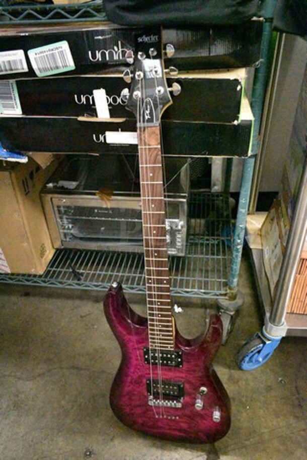 4 Items Including Schecter R022110323 Diamond Series 6 String Guitar, Marshall MG15FX Guitar Amp, Winzz 6 String Guitar in Soft Guitar Case, Guitar in TKL 0996475000 Case. 4 Times Your Bid!  - Image 3 of 12