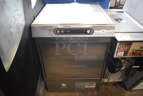 Hobart LXi Series Stainless Steel Commercial Undercounter Dishwasher. 24x26x34