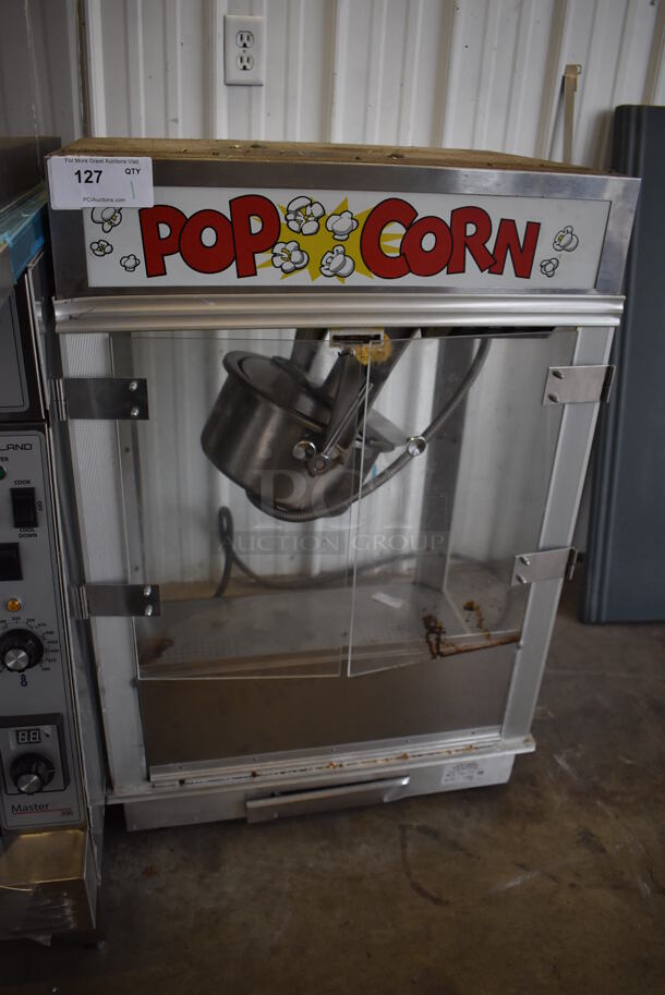 Gold Medal Model 2001ST Metal Commercial Countertop Popcorn Machine Merchandiser. 120 Volts, 1 Phase. 27x21x40. Cannot Test Due To Plug Style - Image 4 of 8