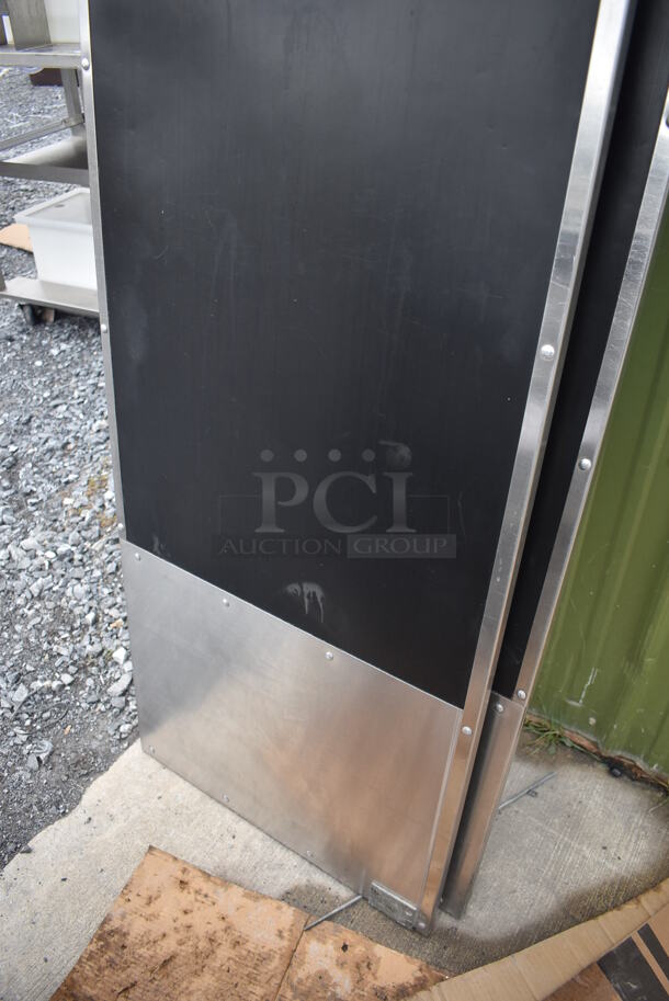 2 Eliason Metal Commercial Swinging Kitchen Doors. 23.5x4x83. 2 Times Your Bid! - Image 3 of 5