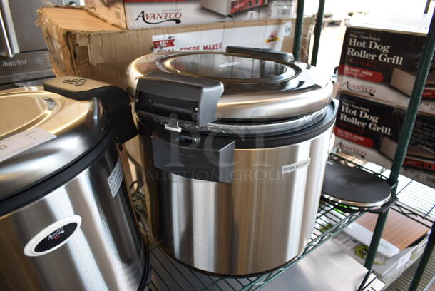 BRAND NEW SCRATCH AND DENT! 2023 Avantco 177RW90 Stainless Steel Commercial Countertop Electric Powered Rice Cooker. 120 Volts, 1 Phase. Tested and Working! - Image 5 of 7