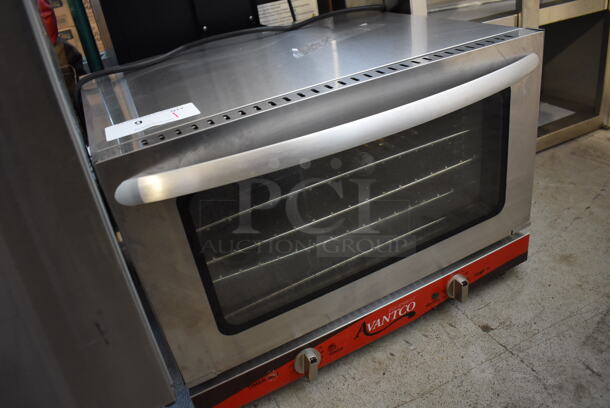Avantco 177CO16 Stainless Steel Commercial Countertop Electric Powered Half Size Convection Oven w/ View Through Doors and Metal Oven Racks. 120 Volts, 1 Phase. 23x22x15 - Image 3 of 5
