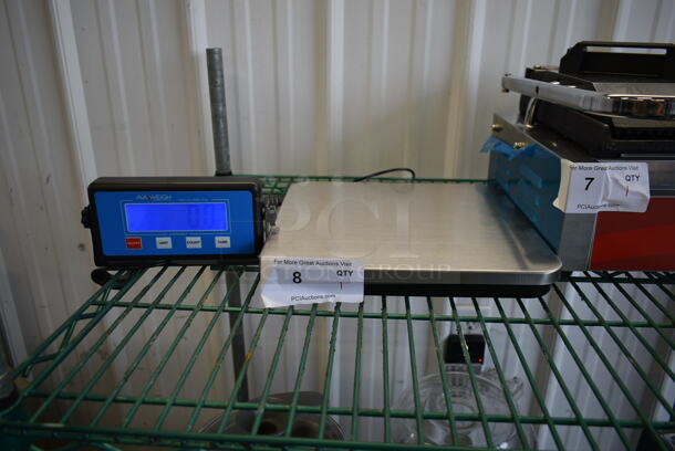 BRAND NEW SCRATCH AND DENT! AvaWeigh 334RS220LP Stainless Steel Commercial Countertop 220 Pound Scale. Tested and Working! - Image 1 of 7