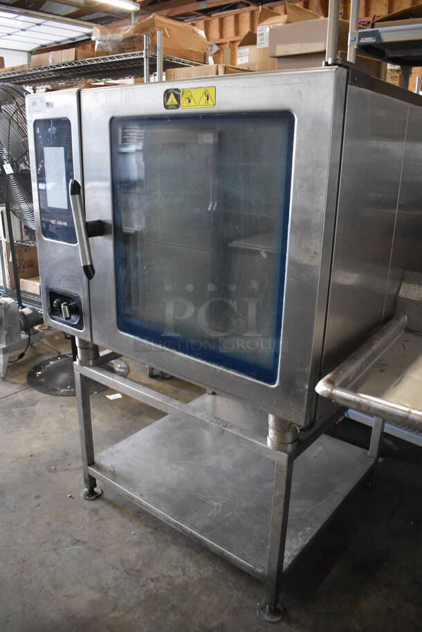 2015 Alto Shaam Model CTP7-20E Stainless Steel Commercial Combitherm Convection Oven on Stainless Steel Commercial Equipment Stand. 208-240 Volts, 3 Phase. 44x40x64 - Image 2 of 8