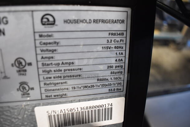 Igloo FR834IB Metal Mini Cooler Freezer Combo Unit. 115 Volts, 1 Phase. 19x20x33. Tested and Working! - Image 7 of 7