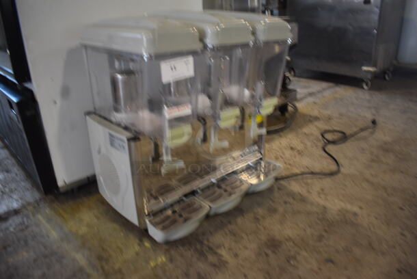 Coldline Royal-3P Commercial Triple Bowl Electric Countertop Juice Dispenser On Steel Base. 120V. Tested and Powers On But Does Not Get Cold - Image 2 of 6
