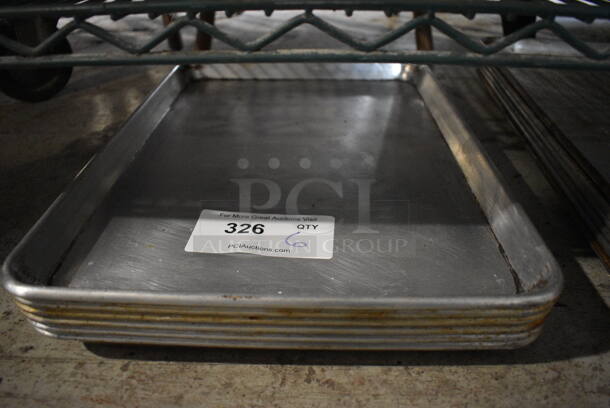 6 Metal Half Size Baking Pans. 13x18x1. 6 Times Your Bid!