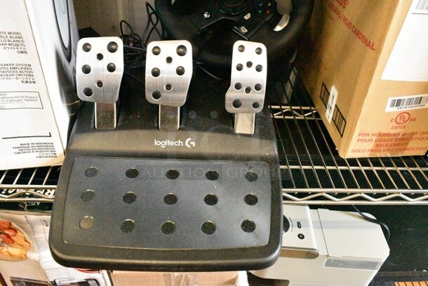 7 Various Items Including 4 Keurig Single Cup Coffee Machine, Yamaha HS5 Speaker, DeLonghi Dedica Single Cup Espresso Machine, Logitech Game Steering Wheel and Gas Pedals. 7 Times Your Bid!  - Image 11 of 12
