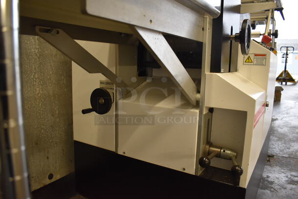 Arty Pac ARTY75H Metal Commercial Floor Style Fully Automated High Speed
Horizontal Flow Wrapper on Commercial Casters. 208-230 Volts, 1 Phase. 119x31x74 - Image 7 of 10