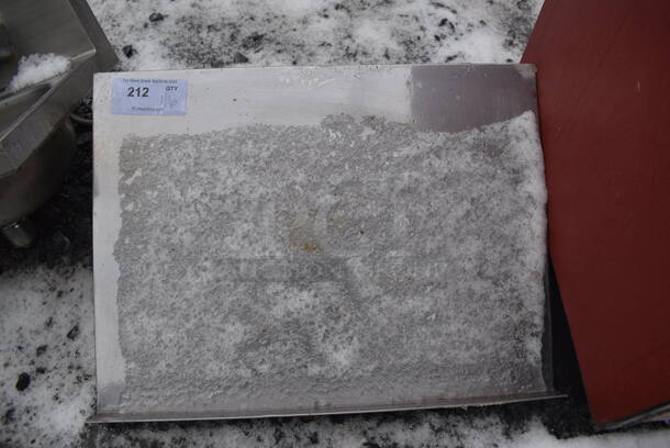 Stainless Steel Shelf w/ Wall Mount Brackets. 24x18x10 - Image 1 of 3