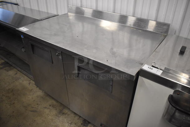 2012 True TWT-48 ENERGY STAR Stainless Steel Commercial 2 Door Work Top Cooler on Commercial Casters. 115 Volts, 1 Phase. 48x30x42. Tested and Working! - Image 2 of 6