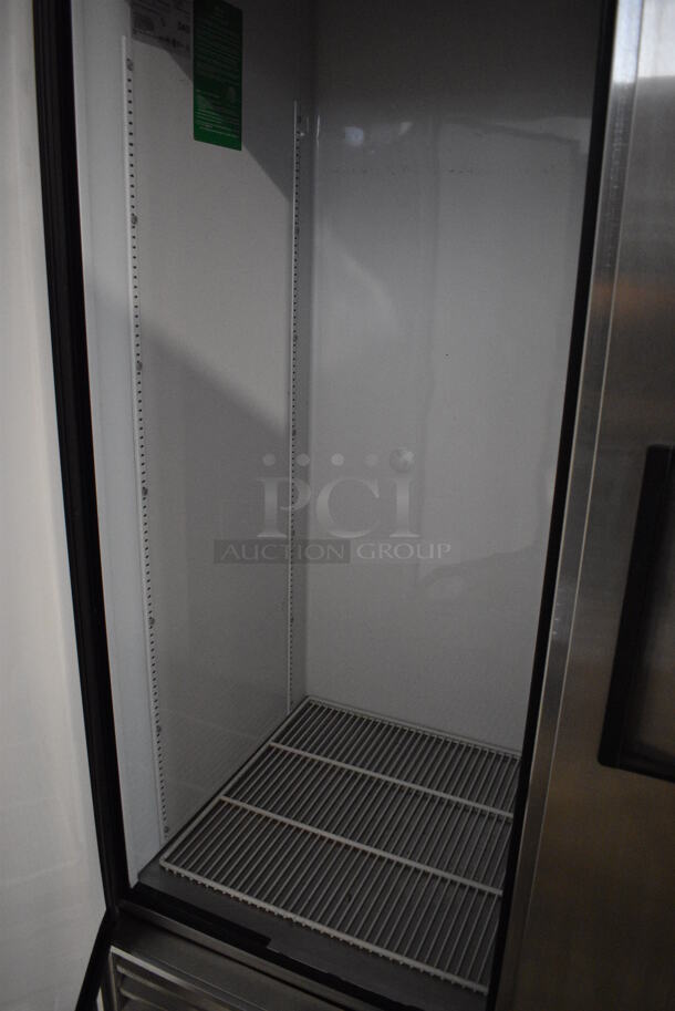 True T-72 Stainless Steel Commercial 3 Door Reach In Cooler w/ Poly Coated Racks. 115 Volts, 1 Phase. 78x30x79. Tested and Working! - Image 3 of 7