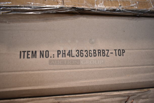 PALLET LOT of 13 BRAND NEW IN BOX! PH4L3636BRBZ-TOP Outdoor Patio Tabletops. Goes GREAT w/ Lots 113 and 115! 13 Times Your Bid! - Image 3 of 4