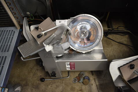 2011 Bizerba GSP HD Stainless Steel Commercial Countertop Automatic Meat Slicer. 120 Volts, 1 Phase. Tested and Working!