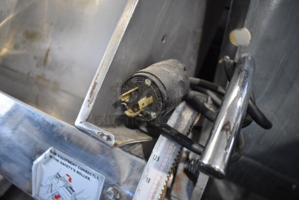 Fleetwood Metal Commercial Countertop Dough Roller Sheeter. 208-220 Volts, 1 Phase. 32x50x47 - Image 3 of 7