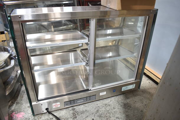 BRAND NEW! Vendo HFD000006 Stainless Steel Commercial Countertop Heated Display Case Merchandiser. 115 Volts, 1 Phase. Tested and Working! - Image 4 of 9