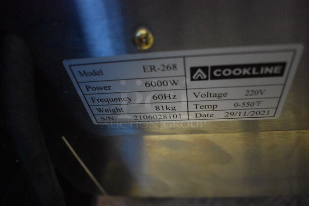2021 Cookline ER-268 Stainless Steel Commercial Electric Powered Rotisserie Oven. 220 Volts. 46.5x27x32 - Image 8 of 8