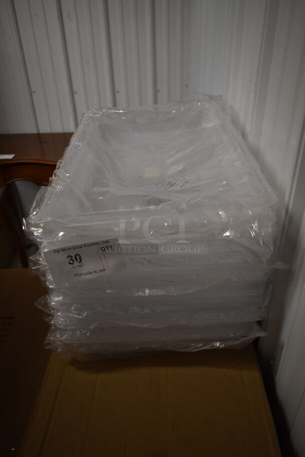 ALL ONE MONEY! Lot of 11 BRAND NEW! Vigor 247FP19LSPP Poly Full Size 2 1/2" Deep Translucent Polypropylene Food Pan - Image 2 of 4