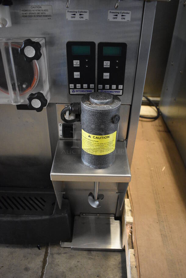 Stoelting Model SF144-38I Stainless Steel Commercial Countertop Air Cooled 2 Flavor w/ Twist Soft Serve Ice Cream Machine. 208-240 Volts, 1 Phase. 22x32x33
 - Image 6 of 6