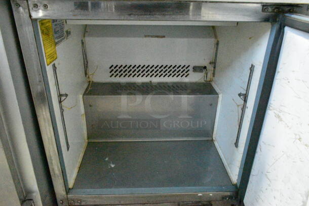 Entree S29 Stainless Steel Commercial Sandwich Salad Prep Table Bain Marie Mega Top on Commercial Casters. 115 Volts, 1 Phase. Cannot Test Due To Cut Power Cord - Image 3 of 6