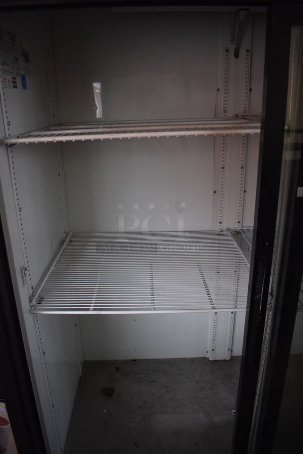 2010 True GDM-47 ENERGY STAR Metal Commercial 2 Door Reach In Cooler Merchandiser w/ Poly Coated Racks. 115 Volts, 1 Phase. 54x30x79. Tested and Powers On But Does Not Get Cold - Image 4 of 5
