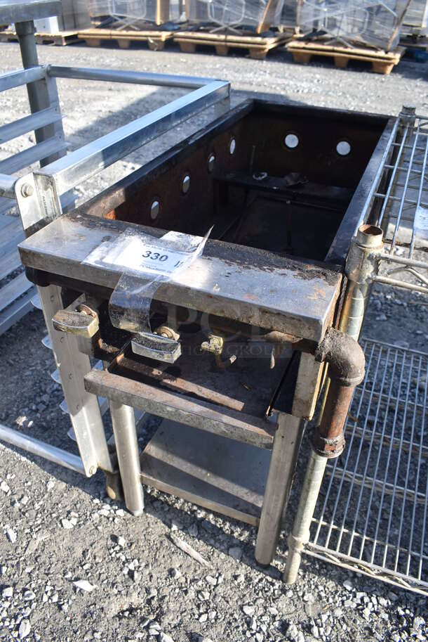 Stainless Steel Range Frame on Metal Equipment Stand. 17x33x27.5 - Image 2 of 4