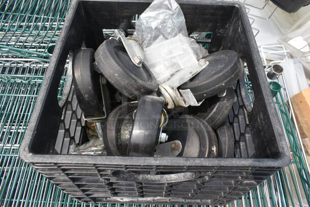 ALL ONE MONEY! Lot of Metro Shelving, Poles and Casters - Image 4 of 4