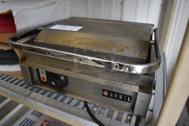 Anvil Stainless Steel Commercial Countertop Electric Powered Panini Press. 115 Volts, 1 Phase. 16x14x7.5 - Image 5 of 6