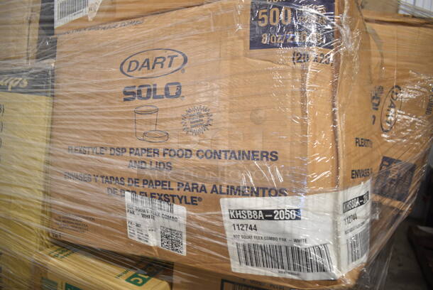 PALLET LOT of 26 BRAND NEW Boxes of Various Items Including Dart 32AJ20 32 oz. White Customizable Foam Travel Cup - 400/Case, Karat KE/BHC96-10 Hinged Containers, 4J6 Dart 4 oz. White Customizable Foam Food Container - 1000/Case, Dart Paper Food Containers, Plastic Cups, Dixie Ultra Bowls, Java Jacket Hot Cup Sleeves, Dart 20HDLC Clear High Dome Lid with No Hole - 1000/Case. 26 Times Your Bid! - Image 7 of 12