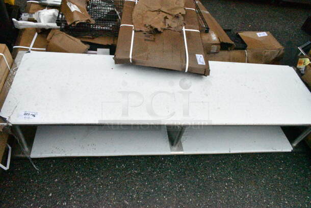 BRAND NEW SCRATCH AND DENT! Regency 600PTSD2484 16-Gauge Type 304 Stainless Steel Pass-Through Shelf with Overshelf - 24" x 84" - Image 4 of 6