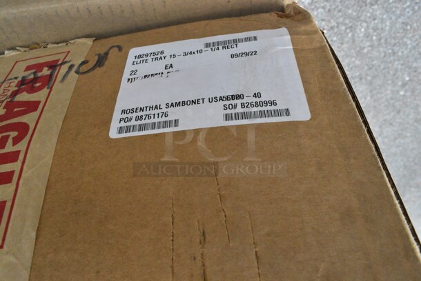 30 BRAND NEW! Boxes Including Cristar 0220AL 12.5 OZ (350 ML) Glass Decanter, Dinex DXSWC507 Tulip Cup Swirl 5 Oz, Rosenthal Sambonet Elite Tray, WHB14-1PC. 30 Times Your Bid!  - Image 10 of 12