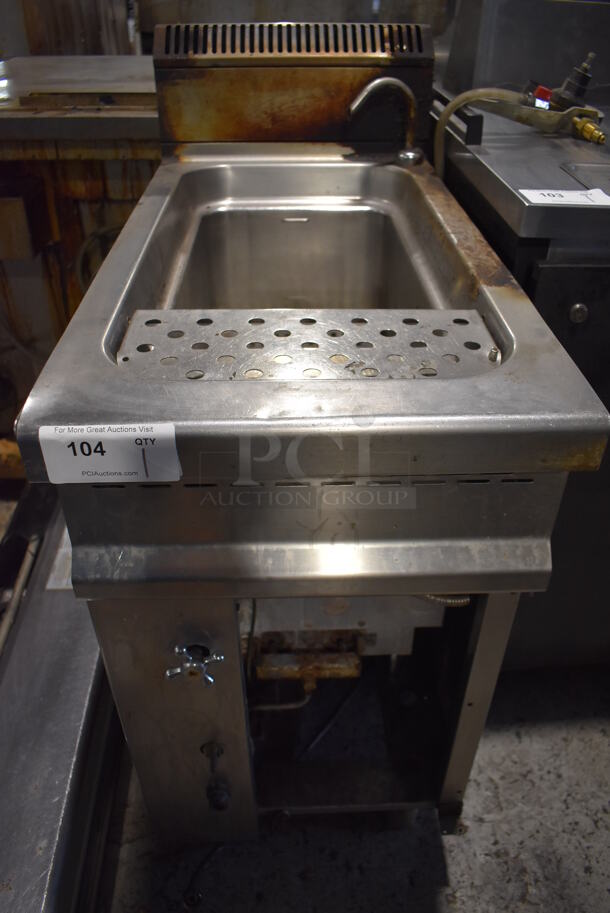 Stainless Steel Commercial Electric Powered Floor Style Pasta Cooker. 18x36x43