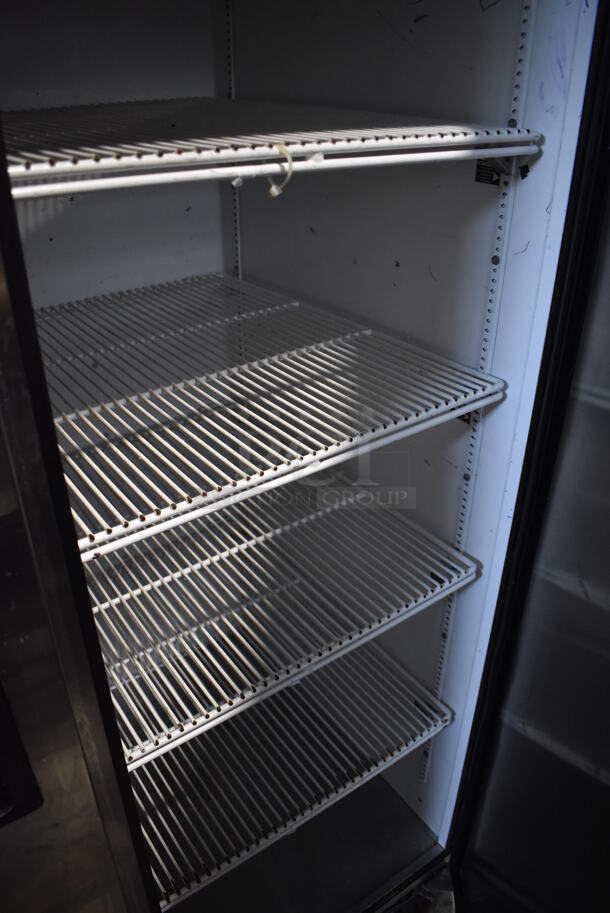 True TG2R-2S ENERGY STAR Stainless Steel Commercial 2 Door Reach In Cooler w/ Poly Coated Racks on Commercial Casters. 115 Volts, 1 Phase. Cannot Test - Unit Trips Breaker - Image 6 of 7