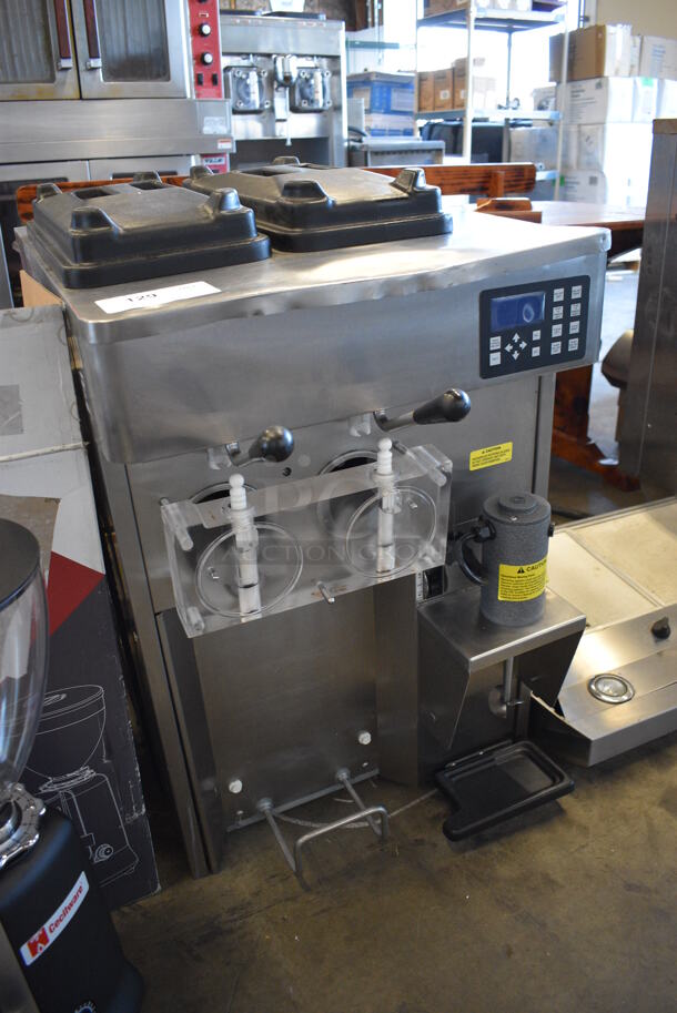 2019 Stoelting SF121-38I2 Stainless Steel Commercial Countertop Air Cooled 2 Flavor w/ Twist Soft Serve Ice Cream Machine. Serial 6408503P. 208-240 Volts, 1 Phase. 22x32x34 - Image 3 of 10