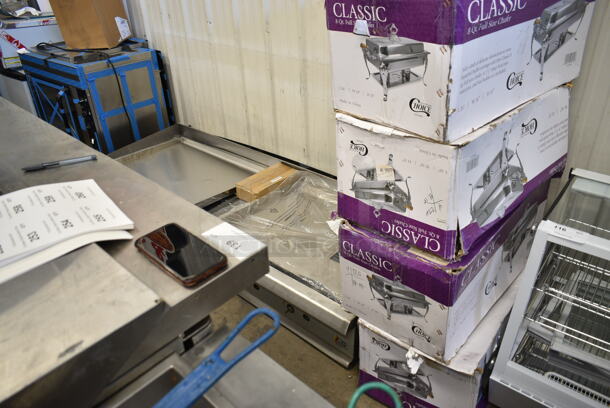 4 BRAND NEW SCRATCH AND DENT! Choice Classic 8 Qt. Full Size Chafer. 4 Times Your Bid!  - Image 2 of 5