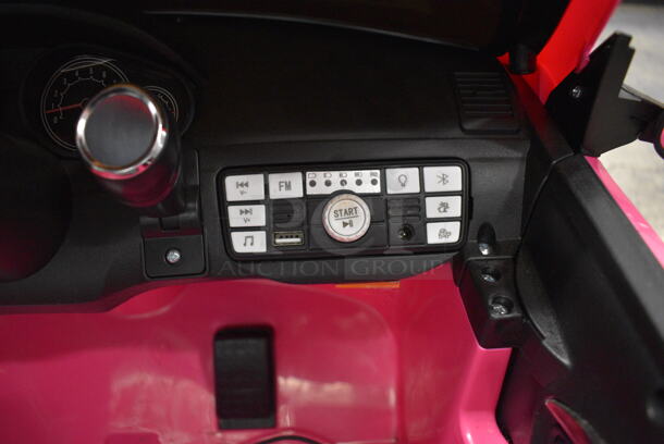 Pink Poly Electric Powered Single Seat Maserati Car. 28x48x18. Tested and Working! - Image 12 of 12
