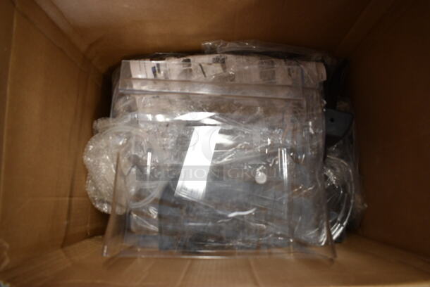 BRAND NEW SCRATCH AND DENT! Bunn 58000.0623 Black 2 Bowl Hopper Assembly with Flat Lids for ULTRA NX Slushy Machines - Image 2 of 3